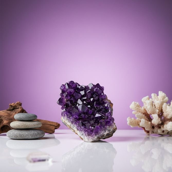 Amethyst Crystal Cluster